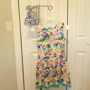 American Girl Dress, Size 14, with matching doll dress.